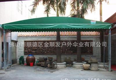 推拉篷帐篷厂 伸缩 固定篷 户外遮阳帐篷厂 ,工厂工人单车车