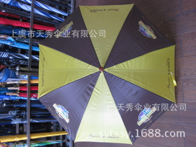 【外贸工厂 专业印刷LOGO 广告伞 自开黑色烤漆直杆雨伞】价格,厂家,图片,雨衣,上虞市天秀伞业-