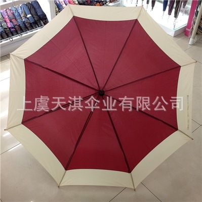 【厂家直销 木杆 接边 直杆雨伞 可定制广告 雨伞】价格,厂家,图片,雨衣,上虞天淇伞业-