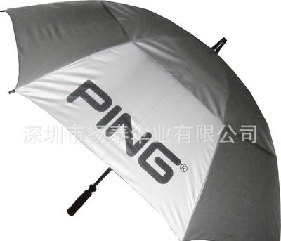 30寸8K190T涤纶银胶布玻璃纤维EVA手柄防风手开双层高伞详解