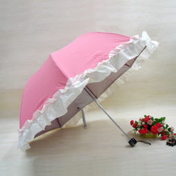 雨秀伞业 韩国公主大花边三折防晒伞——优雅与实用的完美结合